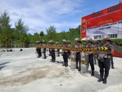 Sat Samapta Polres Sarmi Gelar Latihan Dalmas Guna Tingkatkan Kemampuan Personel