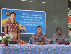 Polres Sarmi Sosialisasi Penerimaan Terpadu Anggota Polri T.A.2025