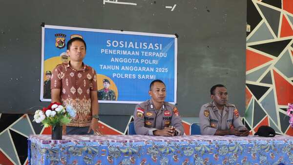 Polres Sarmi Sosialisasi Penerimaan Terpadu Anggota Polri T.A.2025 1 IMG 20250131 WA0004
