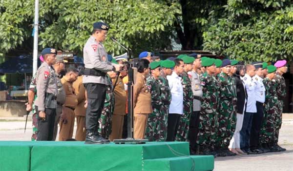 Kapolda Mal Apel Siaga Kunker Wapres Ambon