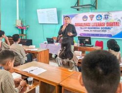 Kominfo Ambon Gandeng Fisip Unpatti dan GMKI Sosialisasi Literasi Digital di Sekolah