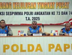 Irwasda Polda Papua Pimpin Sidang Tes Akhir Sespimma Angkatan 73-74 TA 2025