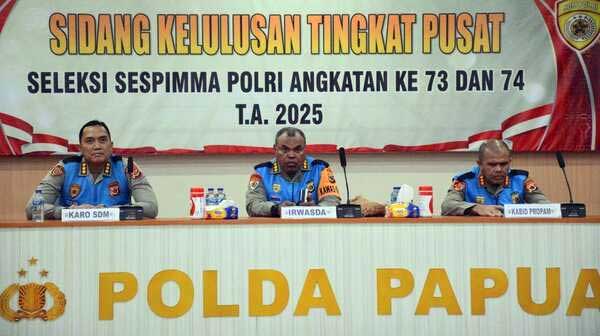 Irwasda Polda Papua Pimpin Sidang Tes TA 2025
