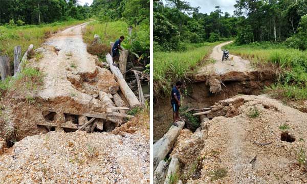 Ruas Jalan Bintuni-Moskona Barat Rusak Berat, Butuh Perhatian Serius Pemerintah 1 Jalan Hubungkan Bintuni Moskona Barat Rusak Berat