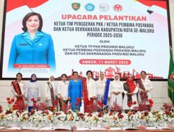 Resmi Jabat Ketua TP-PKK Kota Ambon, Ini Janji Lisa Wattimena