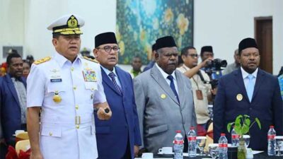 Pangkoarmada III Hadiri Paripurna Istimewa, Gubernur Paparkan Visi Pembangunan di DPR PBD