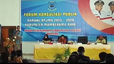 Susun Ranwal RPJMD Mamberamo Raya 2025-2029, BAPPEDA Gelar Forum Konsultasi Publik