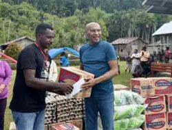 BTM Sambangi Jemaat GIDI Kampung Gudang Garam Salurkan Bantuan Paskah