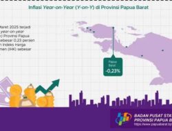 Maret 2025, Papua Barat Alami Deflasi Y-on-Y 0,23 Persen