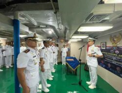Koarmada III Sertijabkan Komandan KRI Fatahillah 361 dan Malahayati 362 di Surabaya