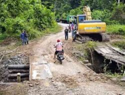 BPJN Maluku Selesai Perbaiki Jembatan Darurat Wai Madak SBT, Lalu Lintas Normal Kembali