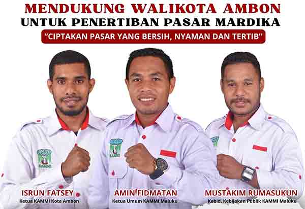 KAMMI Maluku Dukung Tertib Pasar Mardika