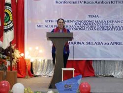 Buka Konferensi ke IV IGTKI PGRI Kota Ambon 2025, Begini Pesan Lisa Wattimena