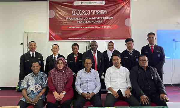 11 Mahasiswa Unamim Sorong Ujian Tesis Akhir