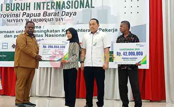 BPJS TK Sorong Santuni Ahli Waris Pekerja