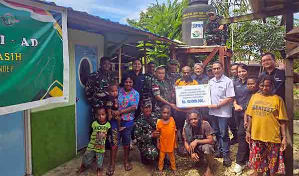 BRI Cab JPR bantu sumur bor di Muara Tami