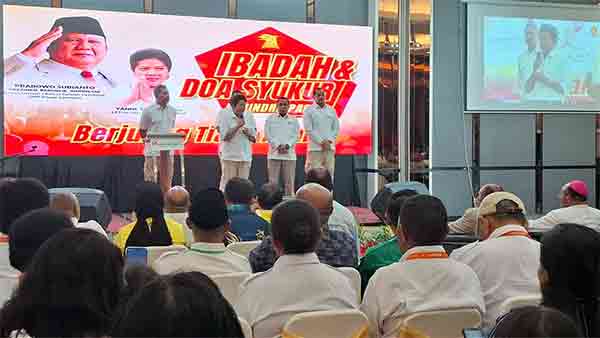 Gerindra Papua Ibadah Syukur