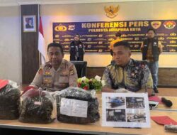 Modus Baru Peredaran Ganja di Kota Jayapura Terungkap, Polresta Amankan 1,1 Kg BB