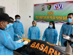 Berikut Daftar Identitas 5 Korban yang Sudah Diidentifikasi Tim DVI Polda Papua Barat