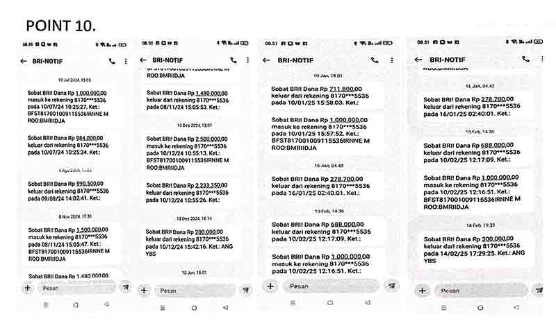 Lagi ! Nasabah BRI Biak Alami Dugaan Restrukturisasi Fiktif, Bongkar Fakta Ini 4 LBH KYADAWUN Biak Data Irnne R4