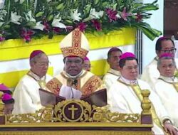 Usai Ditahbiskan, Ini Sambutan Perdana Uskup Mgr. Bernardus Baru