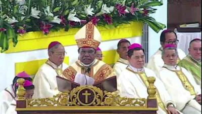 Mgr. Bernardus Bofitwos Baru Pidato Perdana