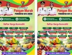 Pemkot Ambon Kembali Gelar GPM, Ini Jadwal dan Lokasinya