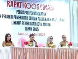 Pemkot Ambon Gelar Rakor Persiapan Pengangkatan PPPK, Pastikan Proses Berjalan Baik
