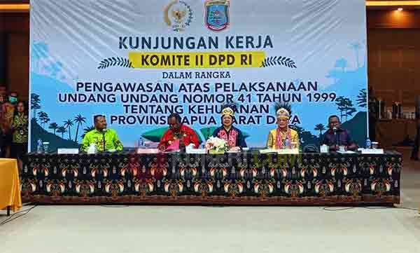 Pemprov PBD-Komite II DPD RI Rapat Kerja Bahas Soal UU Kehutanan 2 Pemprov PBD Komite II DPD Bahas UU Kehutanan2