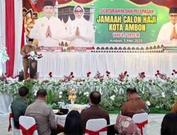 Lepas 321 CJH Ambon ke Tanah Suci Mekkah, Begini Pesan Wali Kota Bodewin