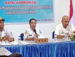 DP3AKB Biak Gelar Rapat Koordinasi Persiapan Aksi Konvergensi Stunting