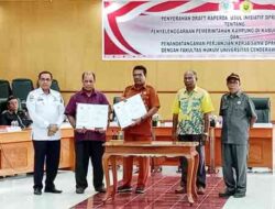 DPRK Biak-FH Uncen Rapat Kerja Bersama, Bahas Draft Raperda Pemerintahan Kampung
