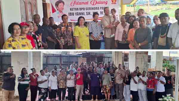 Gerindra Papua Kunjungi 3 Gereja