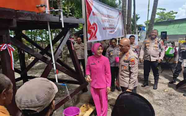 Kapolresta Manokwari Banson Sumur Bor