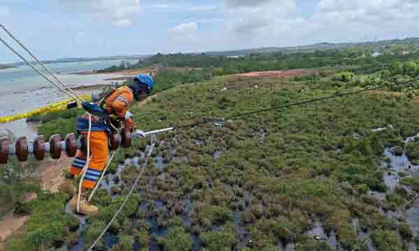 PLN Pemeliharaan jaringan transmisi SUTT 150 kV