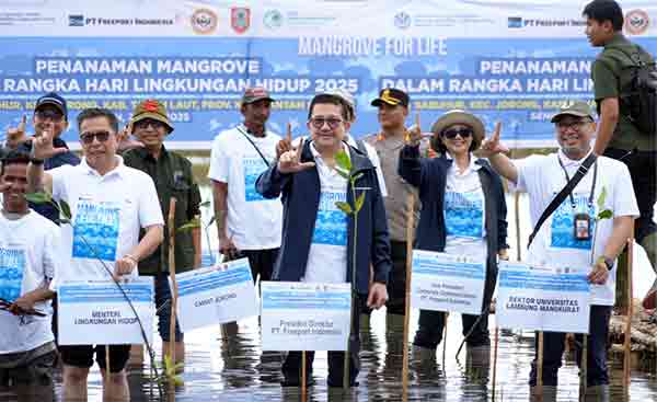 PTFI KLH Tanam Mangrove Kalsel