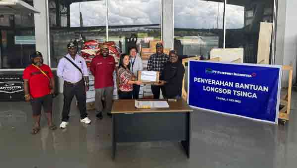 PTFI YPMK Bantu War Tsinga Terdampak Longsor