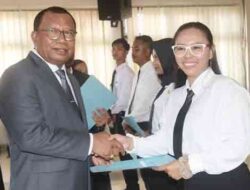 154 PNS-CPNS Unpatti Ambon Resmi Ambil Sumpah dan Terima SK
