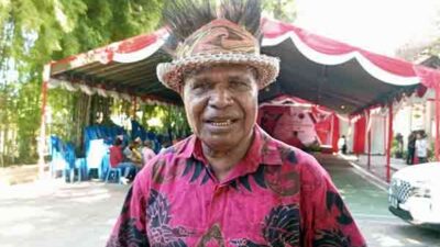 Yakonias Wabrar Ketua Dewan Adat Tabi