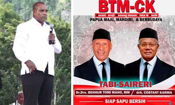 Kembali Tegaskan Dukung BTM-CK, Yermias Bisai: Ini Soal Harga Diri Masyarakat Saireri 1 BTM CK Yermias Bisai