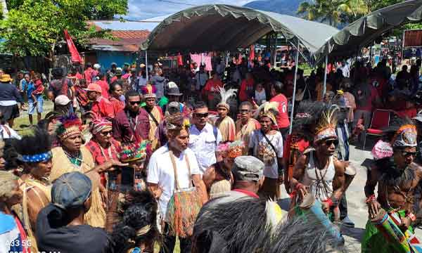 BTM Disambut Meriah di Dawai, Janji Bangun Papua dari Kampung dan Pesisir 1 BTM Kampung Dawai