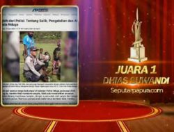 Wartawan Asal Papua Juara Pertama Lomba Artikel Jurnalistik HUT Bhayangkara ke 79