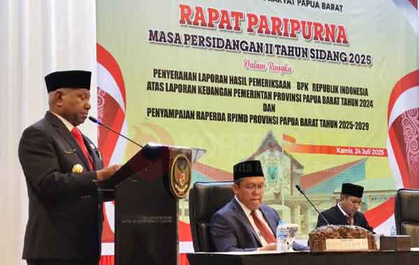 Gubernur PB : Opini WDP LKPD 2024 Jadi Cambuk, Kekurangan Harus Dibenahi 2 Gub DM LHP BPK RI 2024 2
