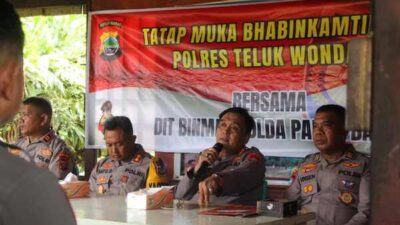 Tatap Muka Bersama Bhabinkamtibmas Wondama, Dirbinmas : Wujudkan Polri Humanis