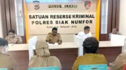 Inspektorat Biak Rilis Kasus BOK Paray