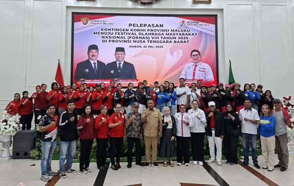 Kontingen KORMI Maluku ke FORNAS VIII NTB