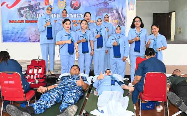 Lanud Pattimura Donor Darah HUT ke 78 2