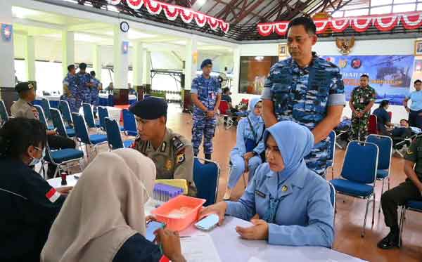 Lanud Pattimura Donor Darah HUT ke 78