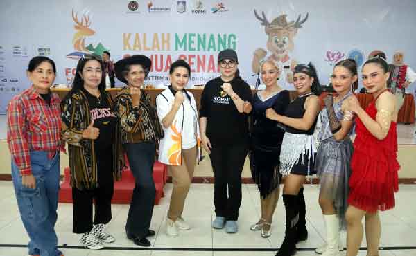 Hadir di FORNAS VIII NTB, Lisa Wattimena Semangati Atlet Maluku Asal Ambon 2 Lisa Wattimena FORNAS VIII NTB 2025