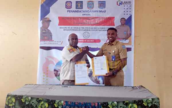 Lurah Malawei Satpol PP PBD Teken MoU